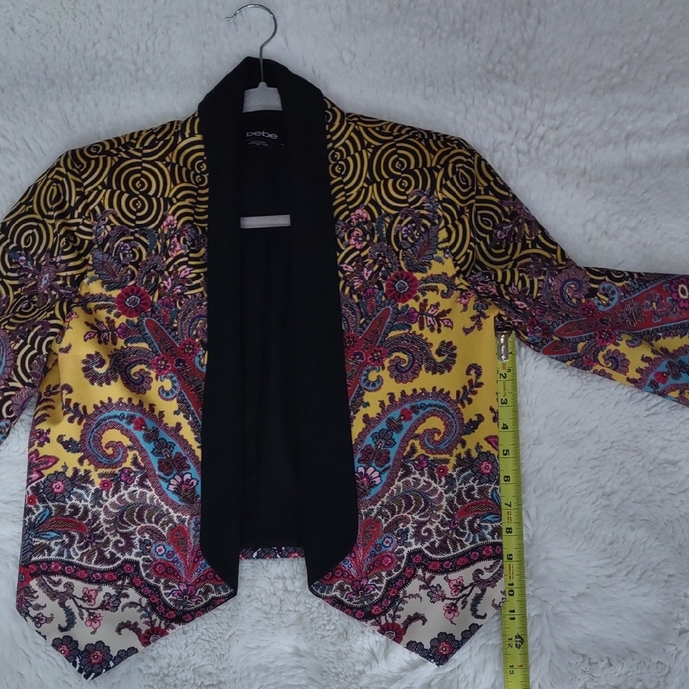 Bebe Women's Vibrant Paisley Blazer, Size S/P - Picture 11 of 16